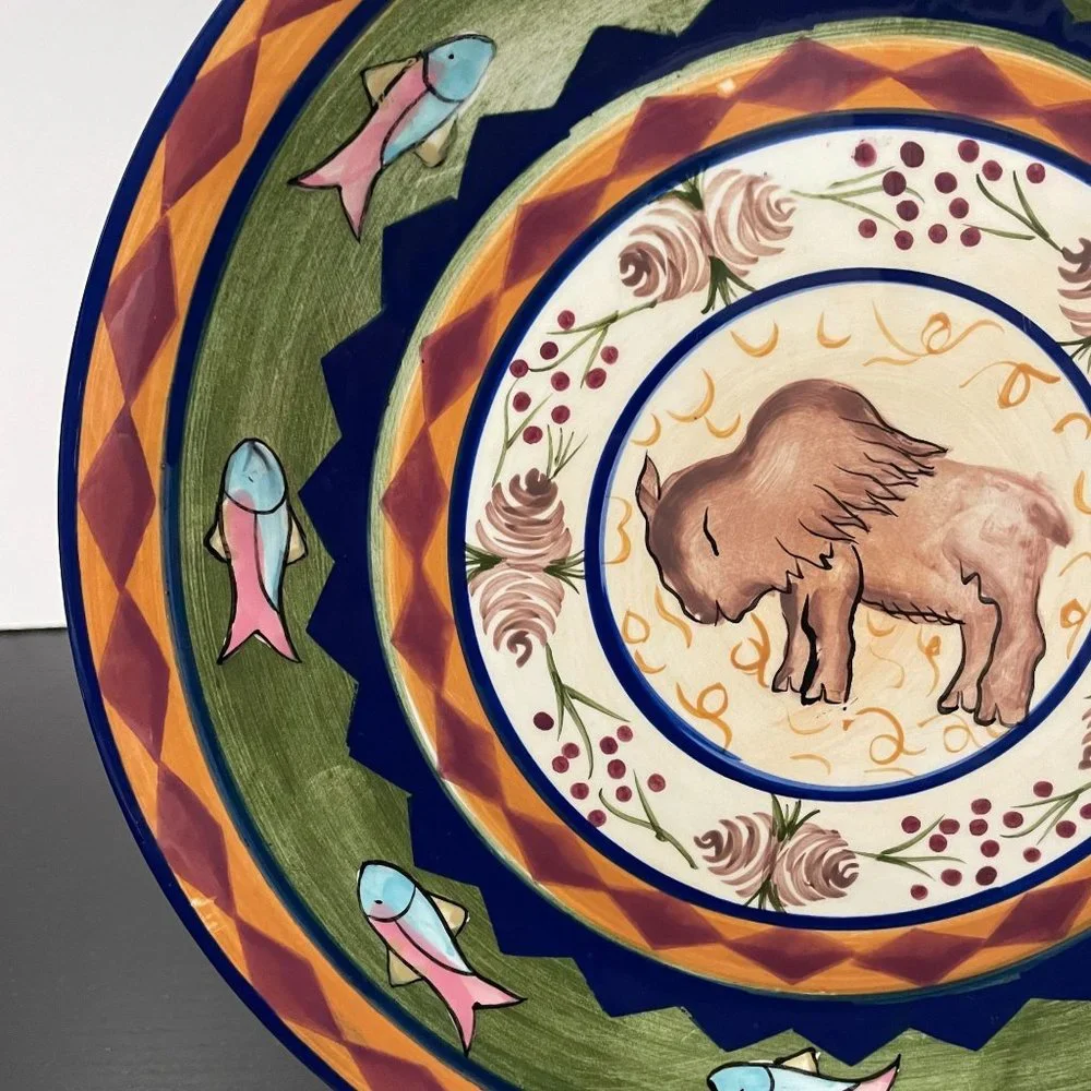 Zrike Field & Stream Salad Plate Buffalo 9.75